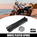 Bicycle Spoke Replacement Set 13G 180mm with Nipples for Most Bikes (180)