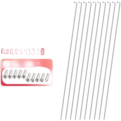 Replacement Bicycle Spokes for Wheel Building - Smooth Threads, Easy Install