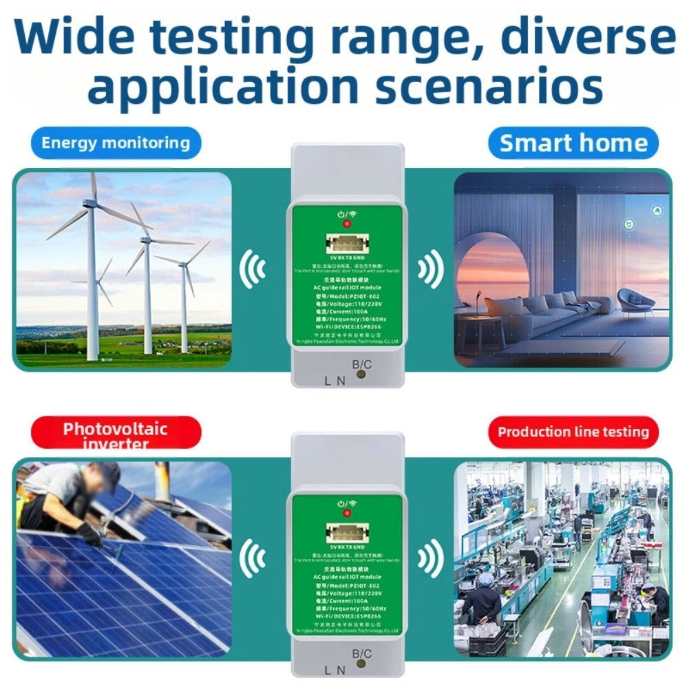 Smart WiFi Electric Energy and Current Meter for IoT Use