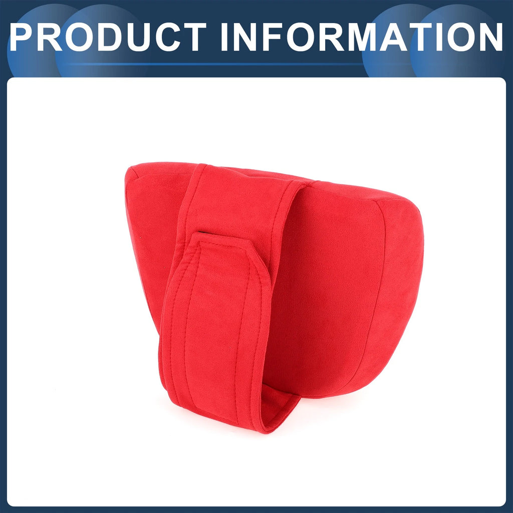 Memory Foam Neck Pillow for Universal Car Seat (1 Pc) - Red