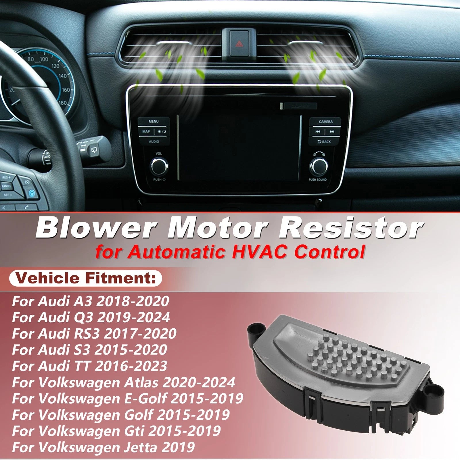 Blower Motor Resistor for Audi A3 (2018–2020) 5Q0907521A