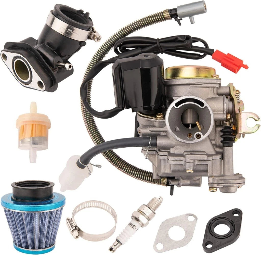 4 Stroke Carburettor & Air Filter Kit for GY6 50cc ATV Scooter (2000–2023)