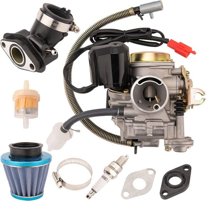 4 Stroke Carburettor & Air Filter Kit for GY6 50cc ATV Scooter (2000–2023)