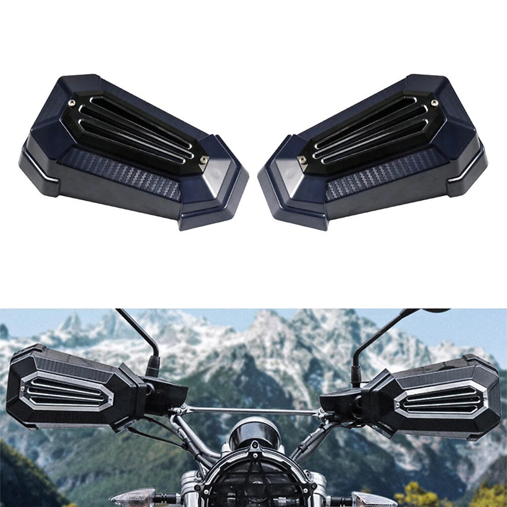 Handguard Shield Deflector for BMW Honda Harley (Universal, Blue)