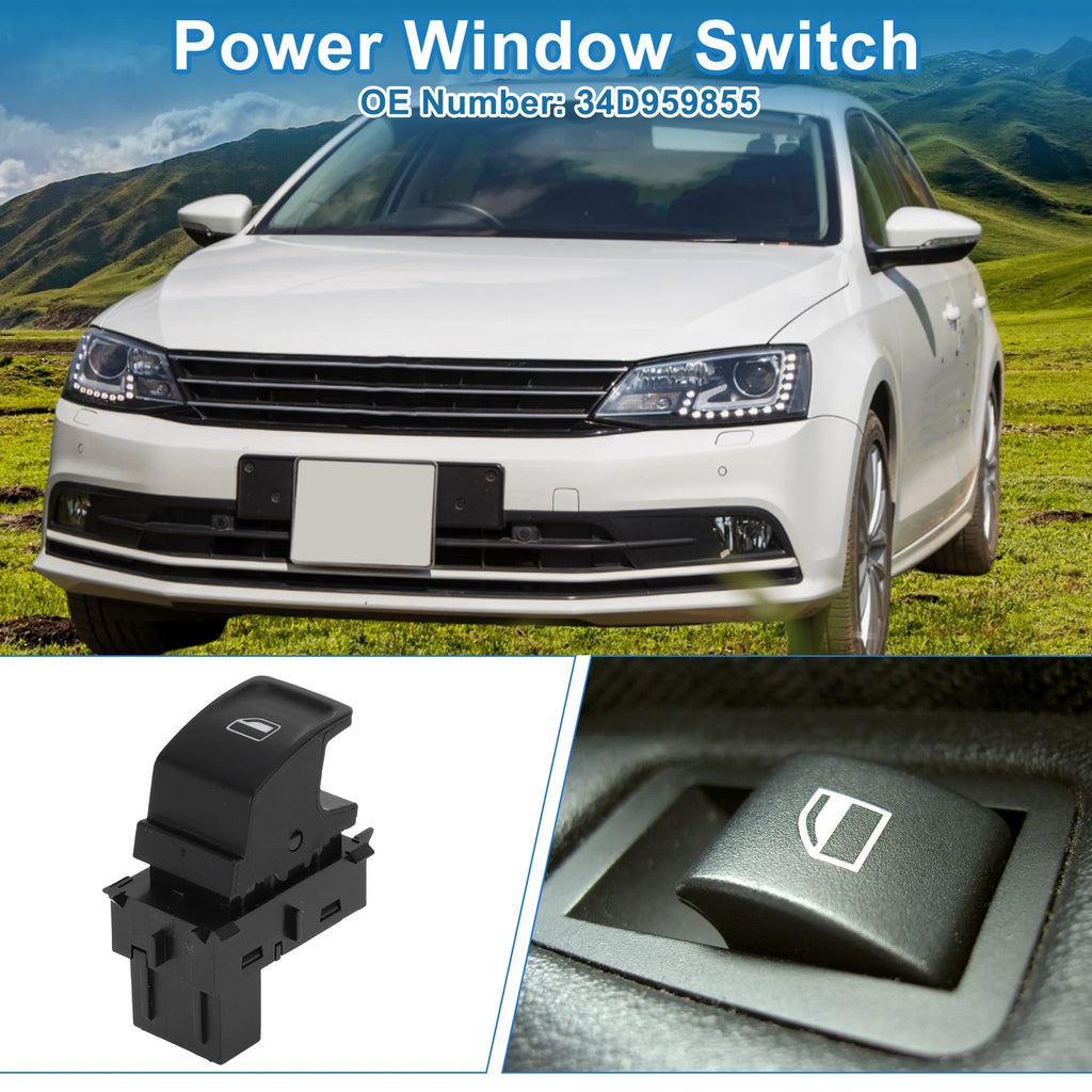Passenger Side Power Window Switch for Volkswagen Jetta for Santana (2000–2010)