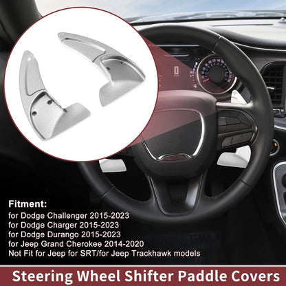 Aluminum Alloy Steering Wheel Shift Paddle Extensions for Dodge Challenger (2015–2023)