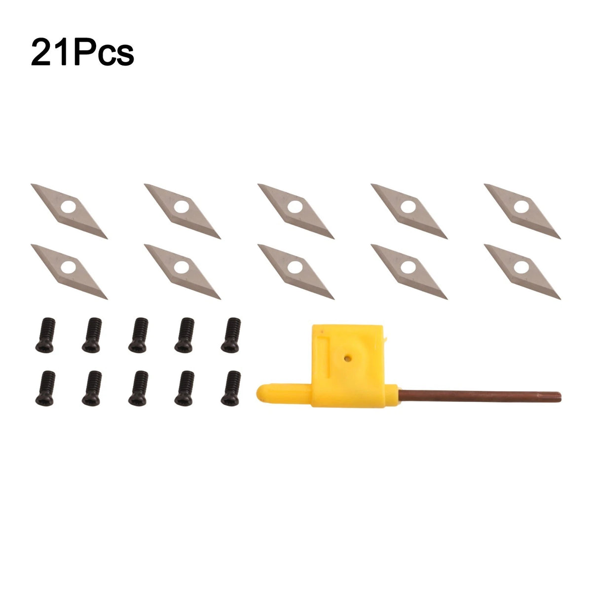 Carbide Turning Tool Inserts Pack of 10 Size 10x30mm for Wood Projects