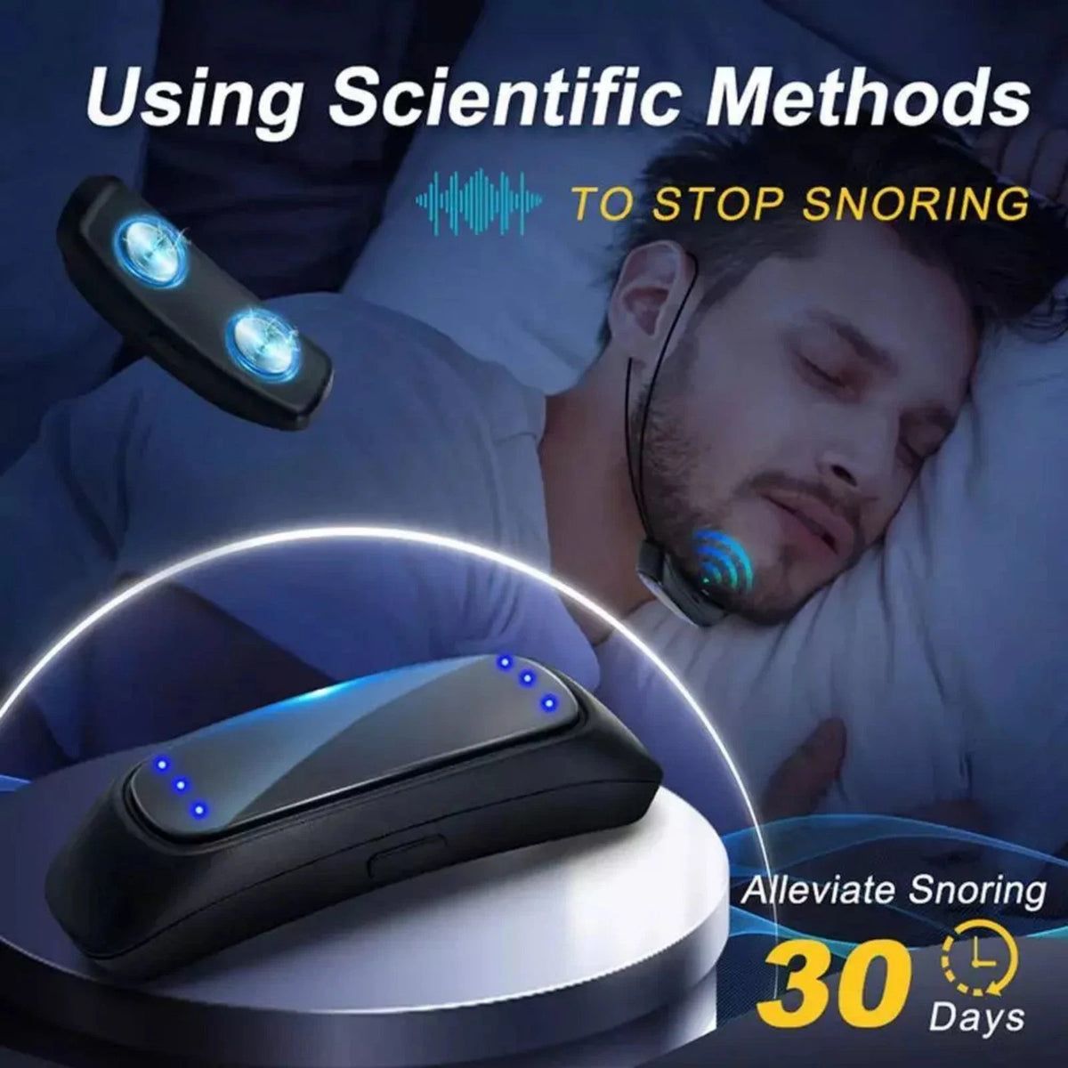 Electric Smart Anti Snoring Device for Sleep Aid (2023)