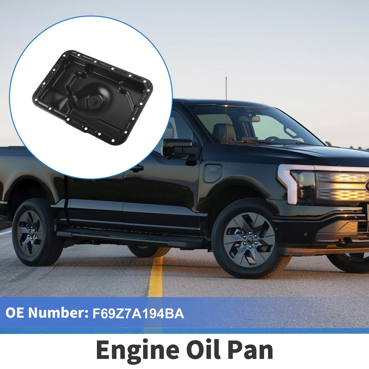 Engine Oil Pan for Ford Explorer (1991–2001) No.F69Z7A194BA Iron Black