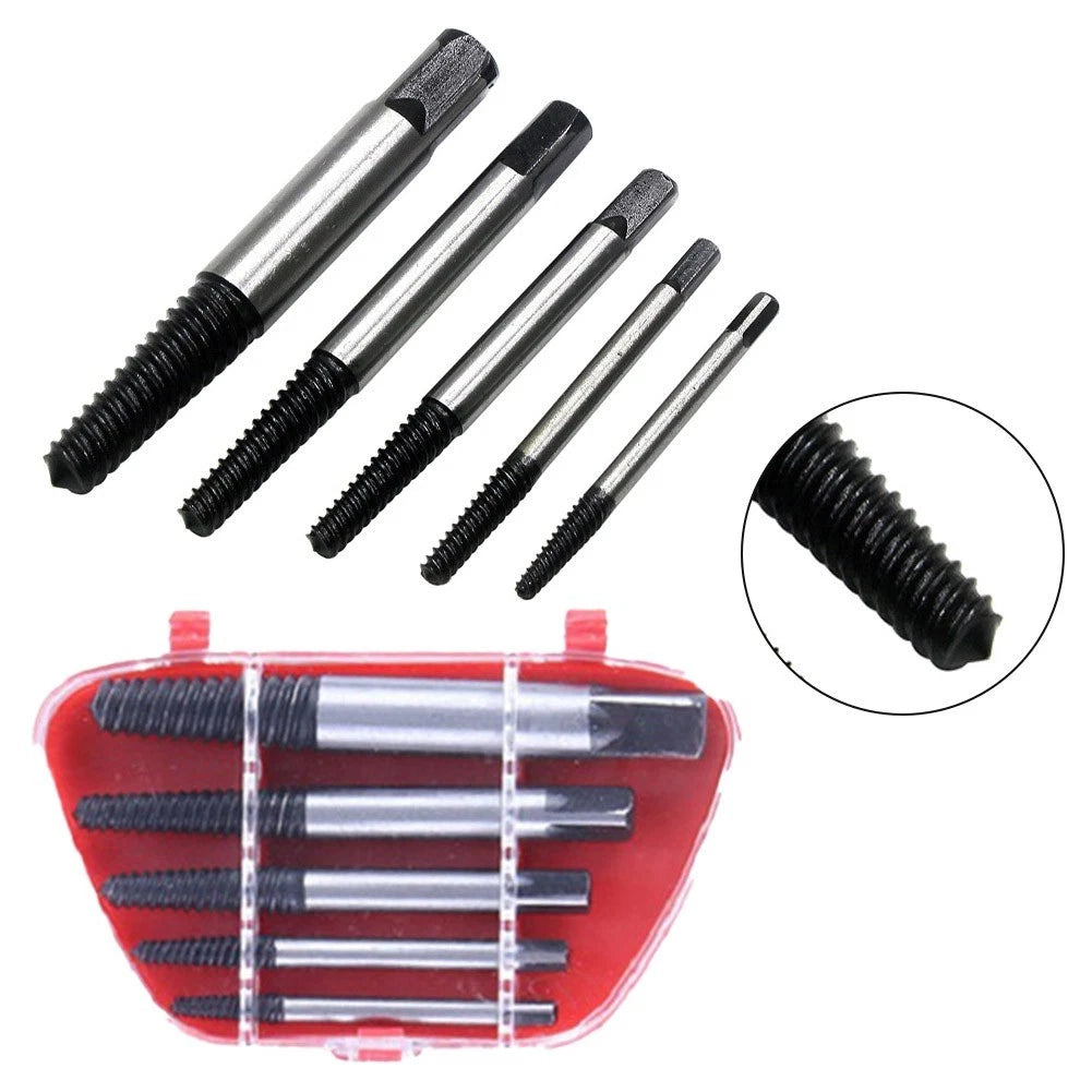 Screw Extractor Set for Automotive Repairs (5 Sizes)