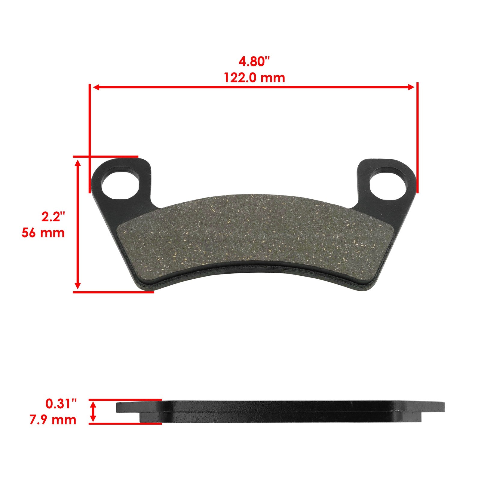 Front Brake Pads OEM Replacement for John Deere Gator XUV875R XUV835E (2014–2018)