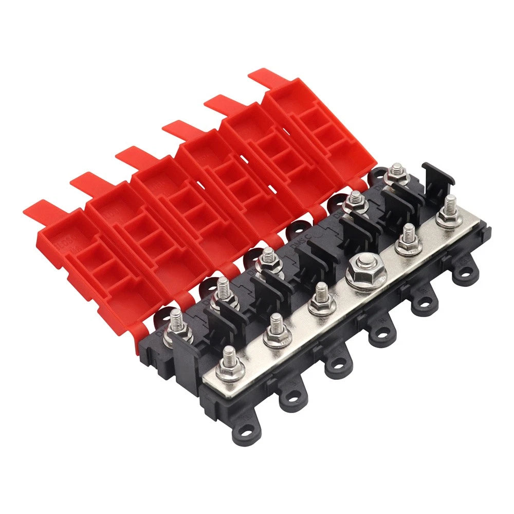 5-Way Fuse Holder Distribution Block for Universal Applications (30A, 60A, 100A)