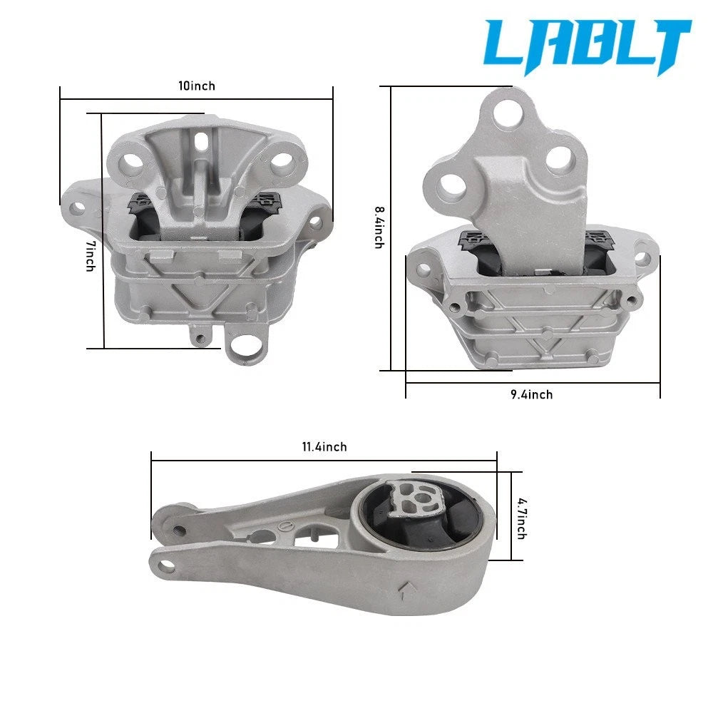 Set of 3 Engine & Transmission Mounts for Chevrolet Equinox (2018–2023)