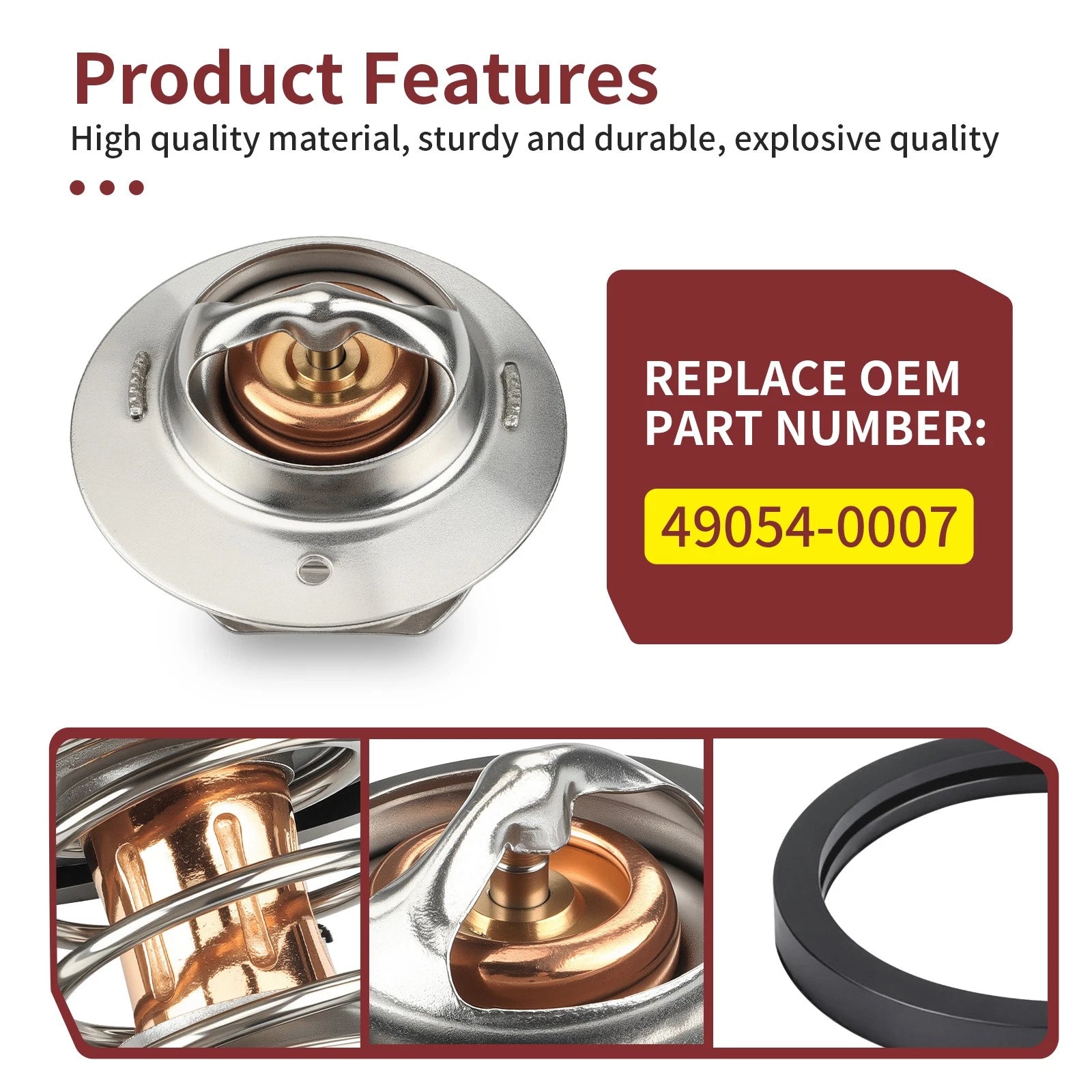 Thermostat O-Ring 49054-0007 for Kawasaki Mule PROFX PROFXR PROFXT (2015–2023)