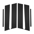 Door Pillar Window Trim Kit Black 6 Pcs for Mitsubishi Lancer (2008–2017)