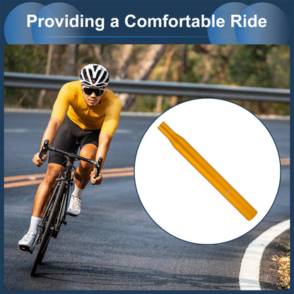 31.6mm Bike Seat Post for (Aluminum Alloy, Gold Tone)