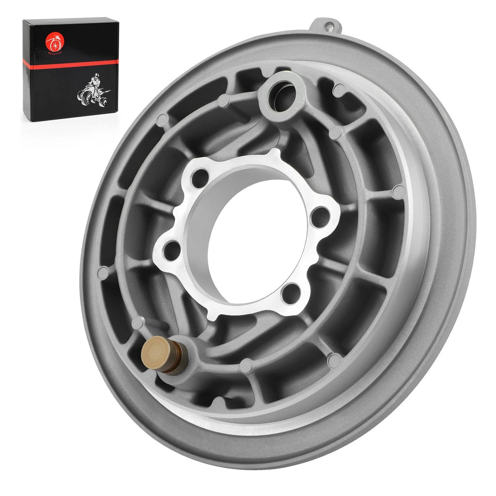 Set of 2 Rear Brake Backing Drum Plates for Yamaha Bear Tracker 250 (1999–2004) - 4XE-F5321-00-00