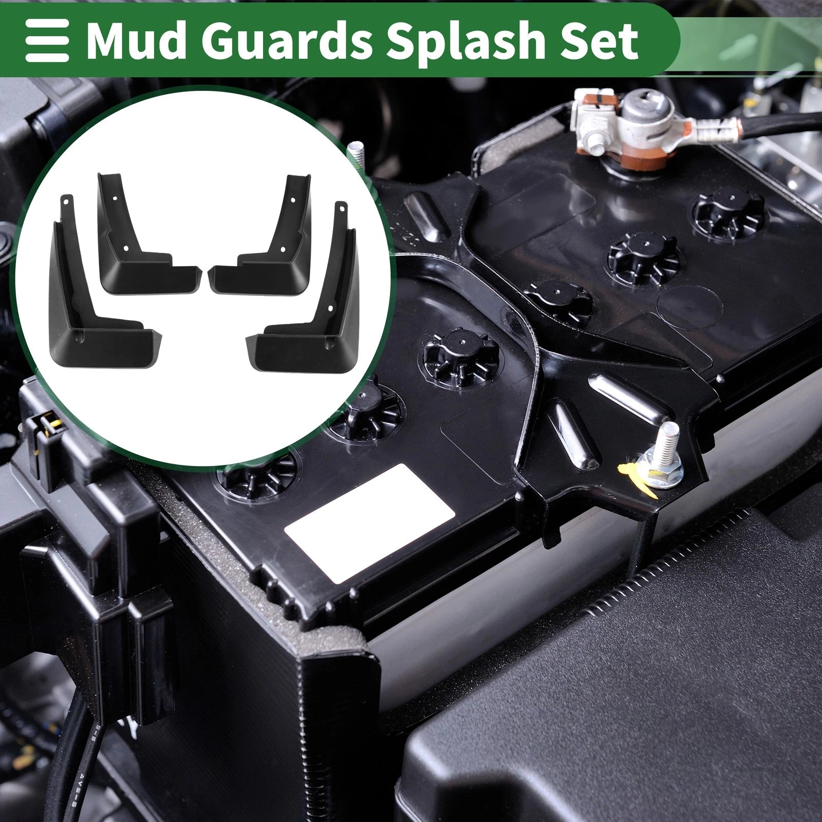 Mud Flaps Splash Guards Front Set with Mount Accessories for Chevrolet Cavalier (2019–2024)