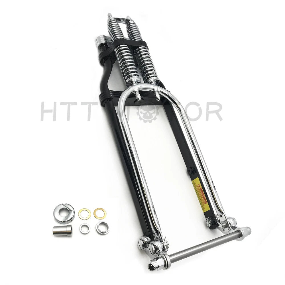 2X 20" Under Springer Front End w/ Axle Kit for Harley Chopper Bobber (Chrome)