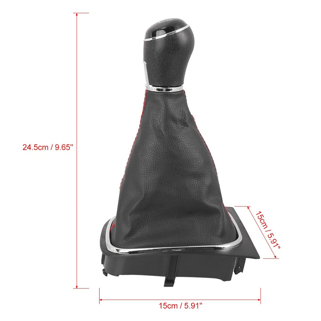 Gear Shift Knob Gaiter Boot Cover Replacement for Volkswagen Jetta Golf (2006–2014)