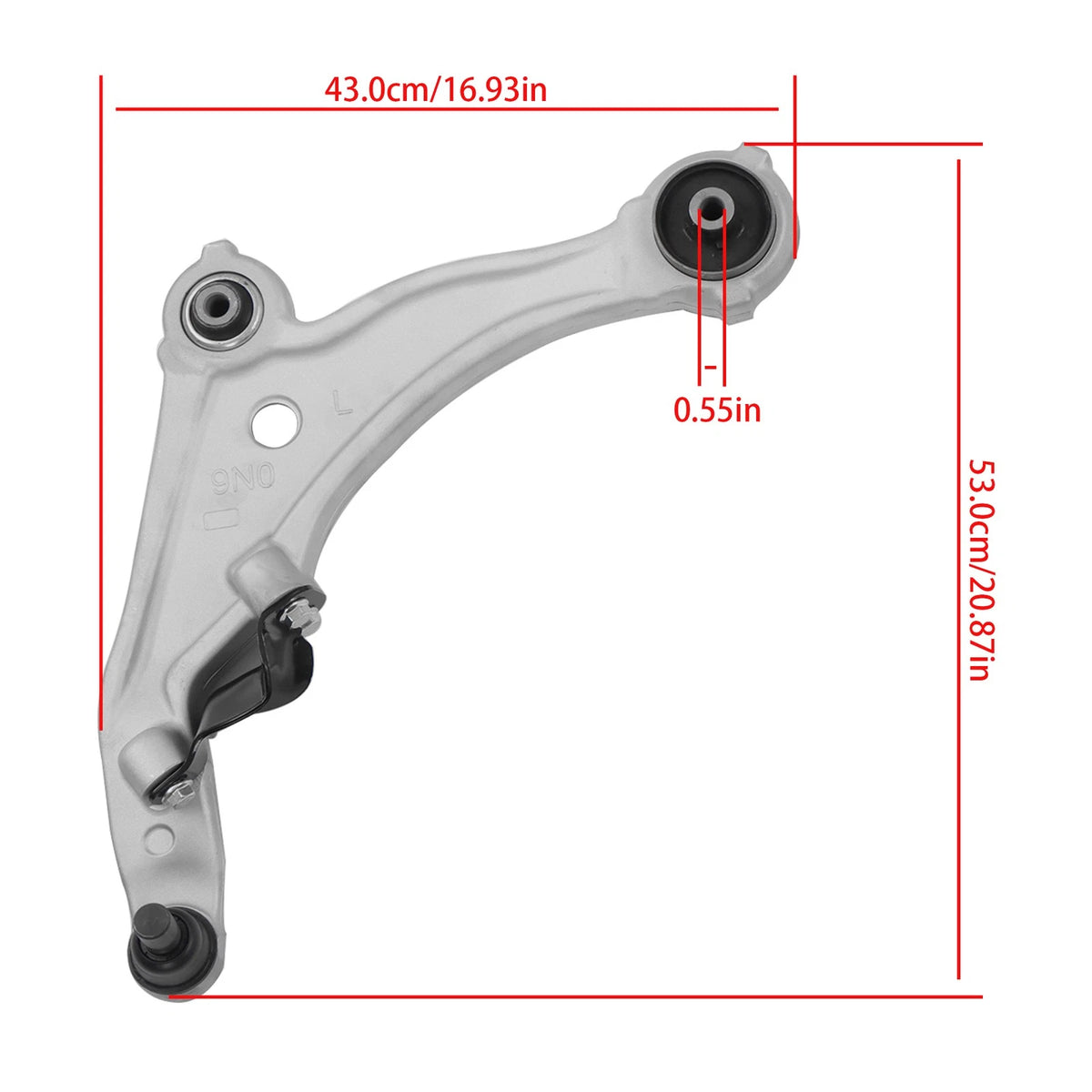 Pair of Front Lower Control Arms w/ Ball Joints for Nissan Maxima 3.5L (2009–2014)
