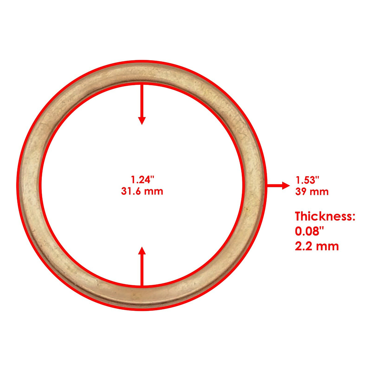 Exhaust Pipe Gaskets Replacement for Kawasaki Prairie 400 KVF400 (1997–2002)