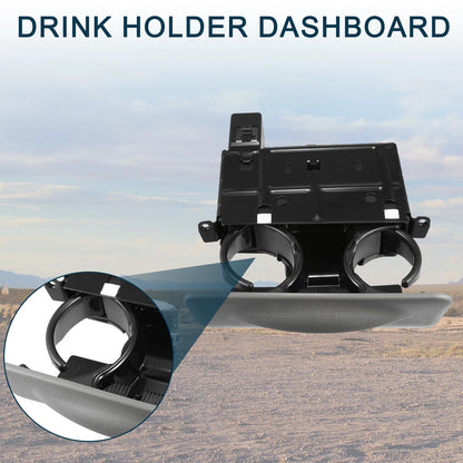 Cup Holder for Ford F-350 (1999–2001) Gray Instrument Panel Drink Holder