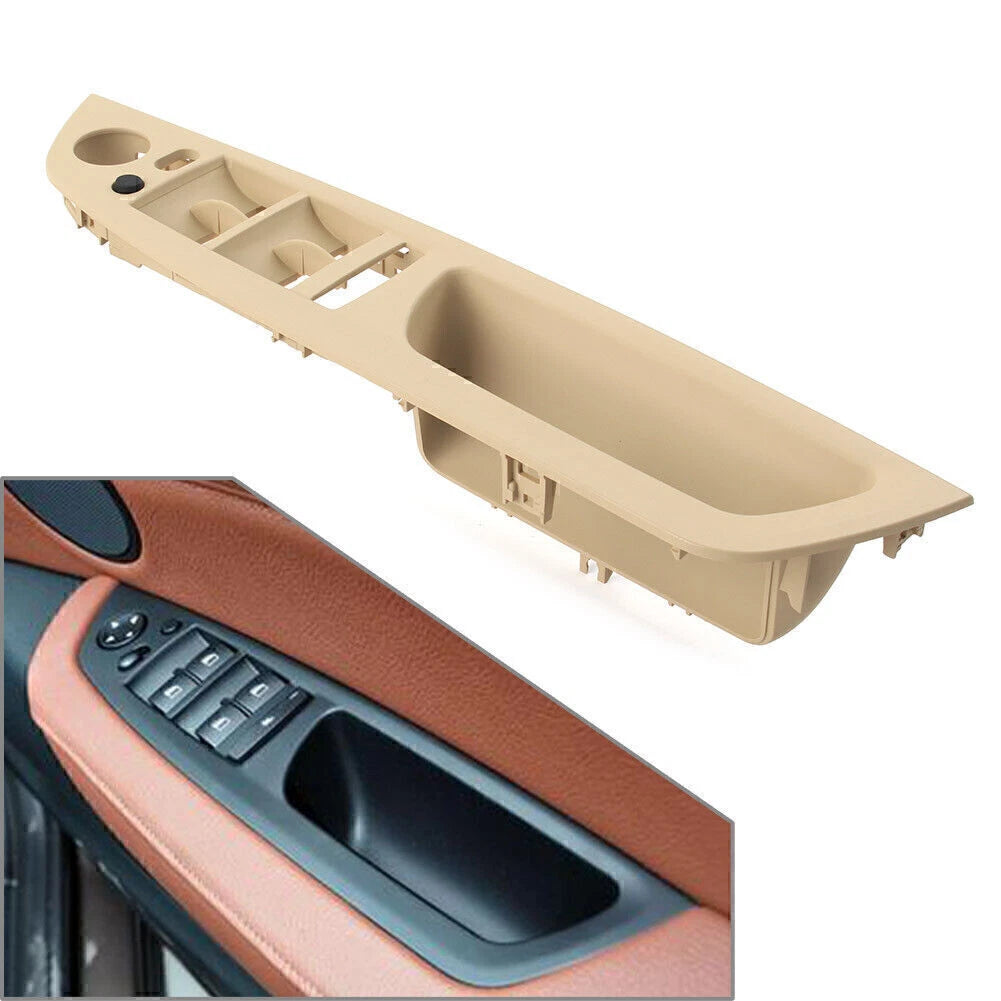 Inner Door Handle Window Switch Panel Beige for BMW X5 X6 (2007–2013)