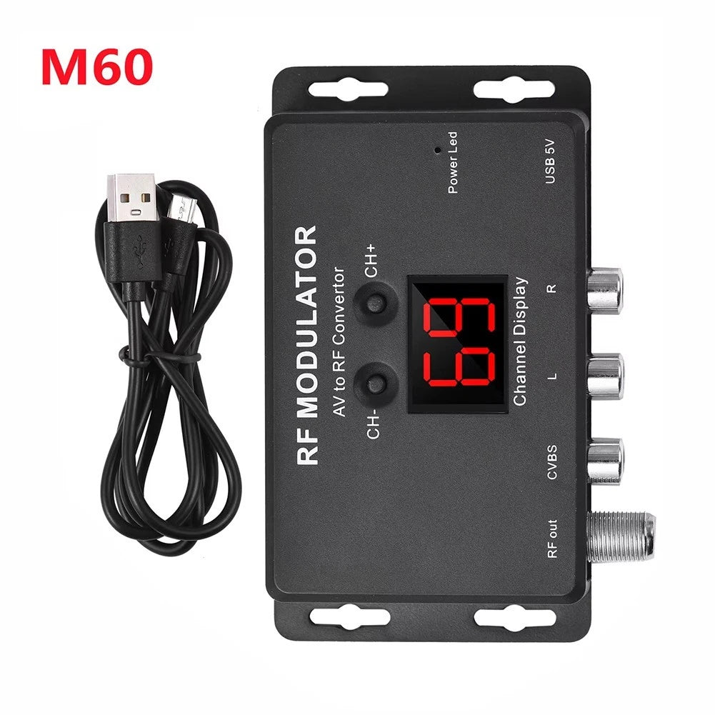 AV to RF Modulator for Home Entertainment M60 (Supports NTSC)