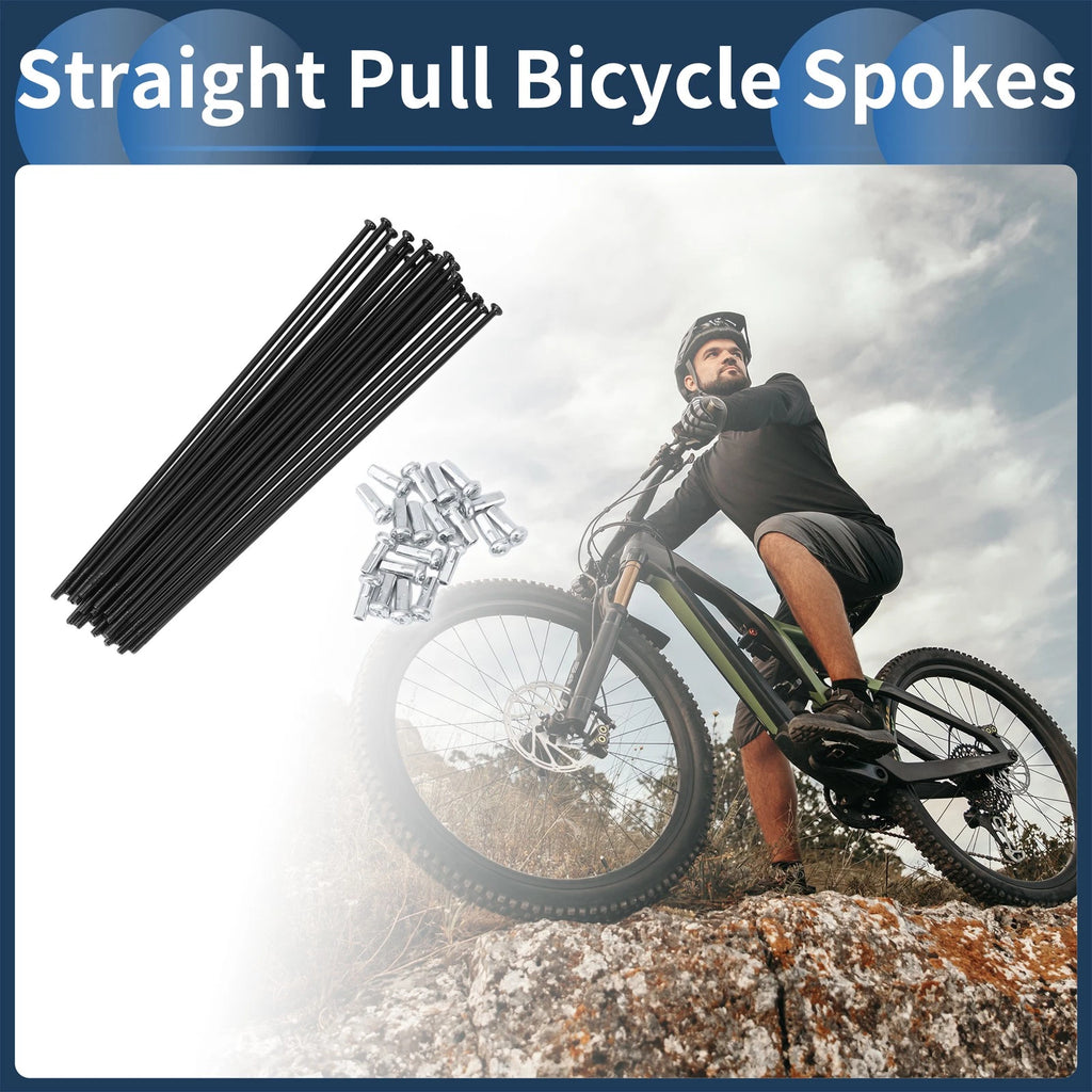 Straight Pull Bicycle Spokes 141mm Replacement for 20 Set (No Check fitment before purchase) (—–—)