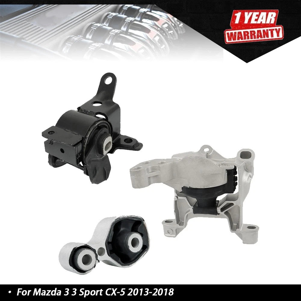3X Engine & Trans Mounts for Mazda 3, 3 Sport, CX-5 (2013–2018)