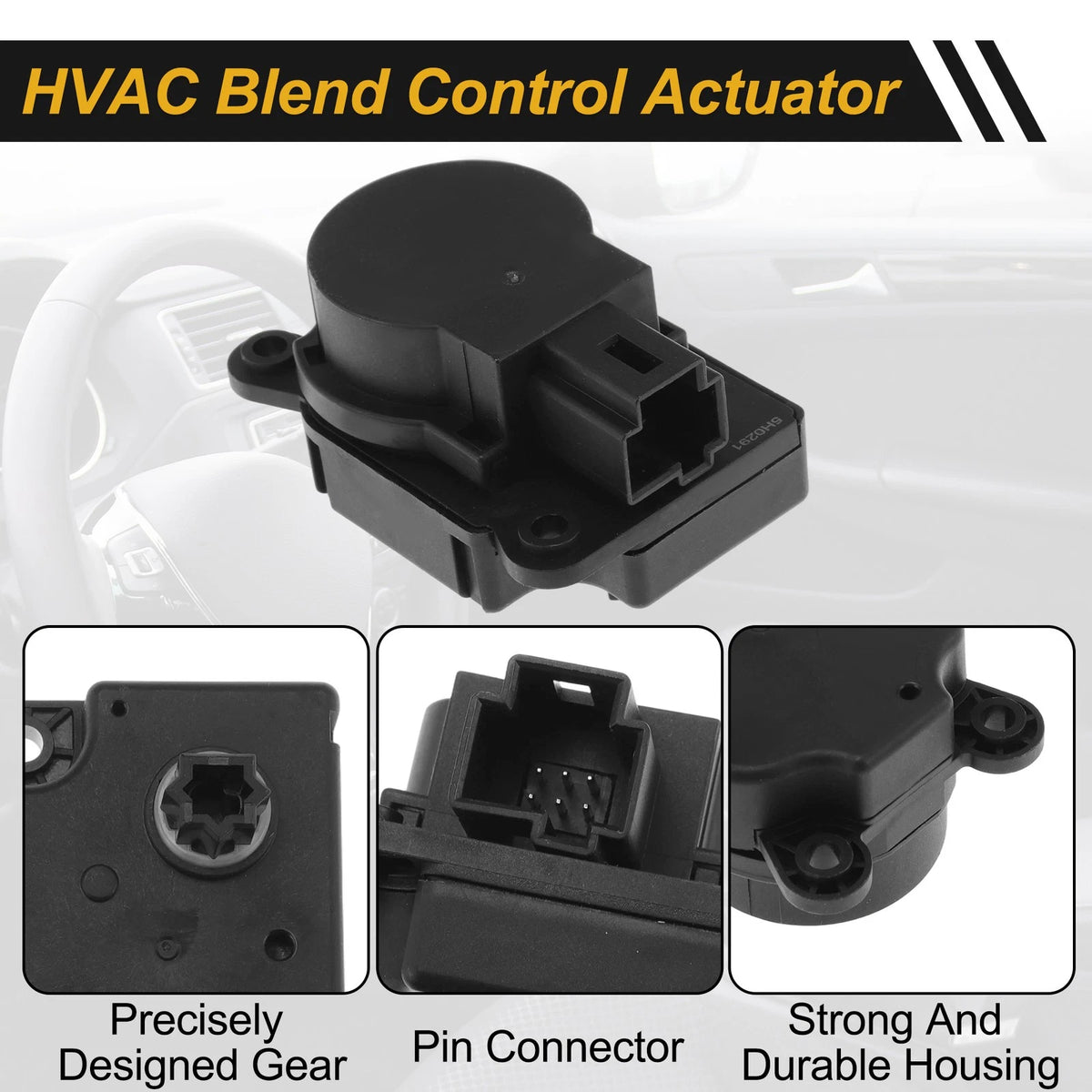 HVAC Heater Blend Door Actuator for Ford C-Max (2013–2018) No.V25770146