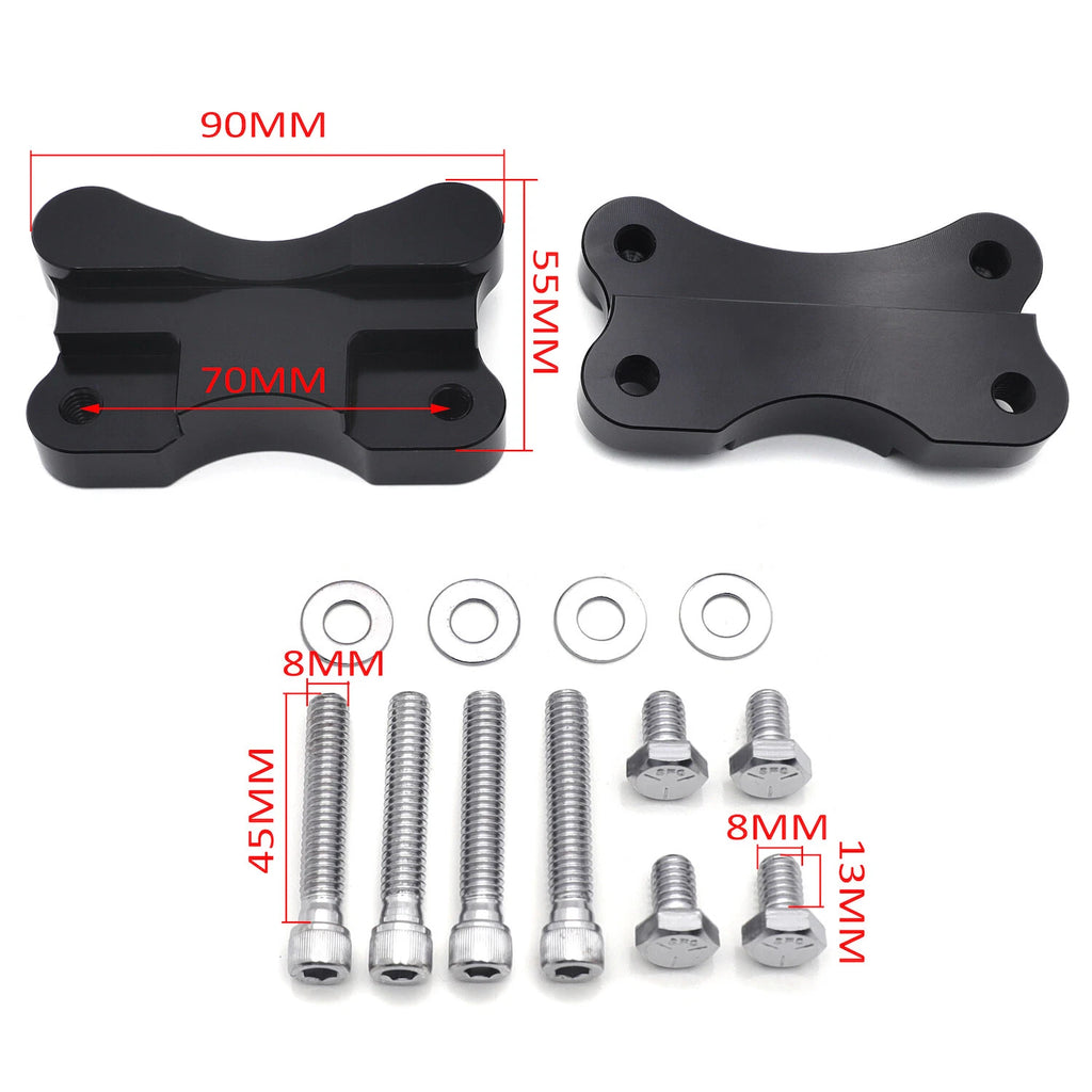 Fender to Fork Adapter Mount Bracket for Harley FLST (1986–2014)