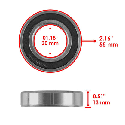 Wheel Bearing and Seals Kit Front for Yamaha Rhino 660 YXR660F (2004–2005)
