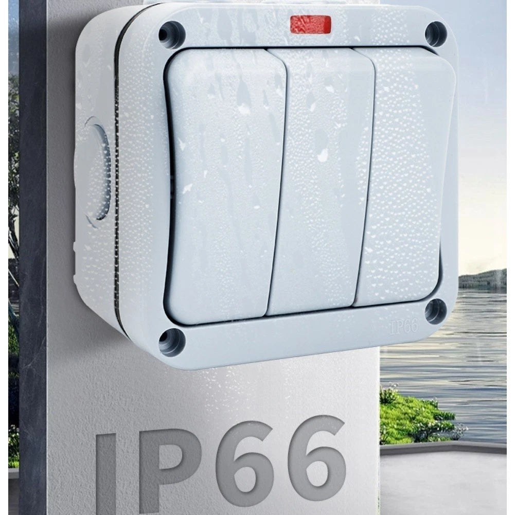 Outdoor Switch for Garden and Terrace (IP66 Waterproof)