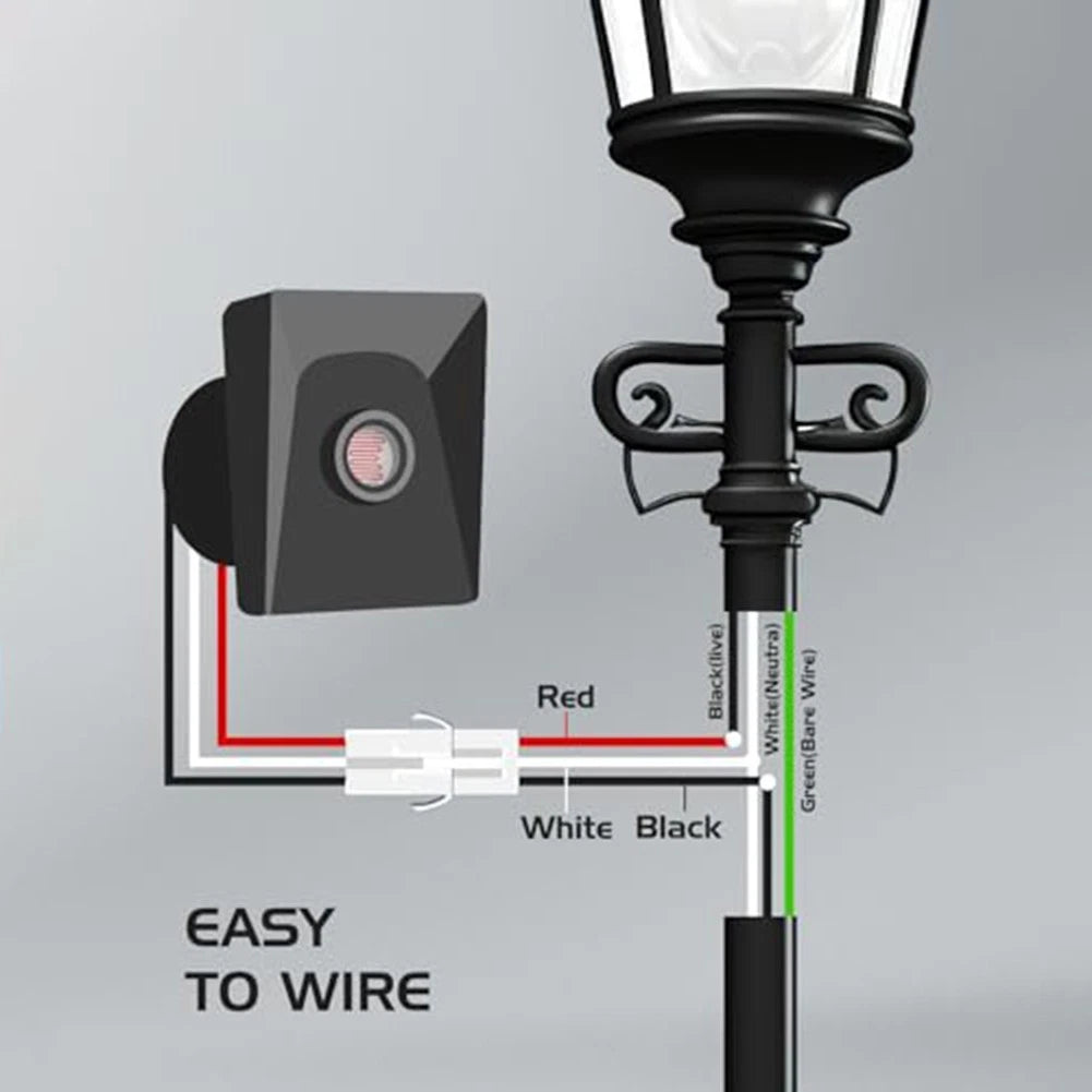 Photoelectric Switch for Outdoor Pole Lights (120V)