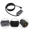 7-Way 7-Pin Trailer Cable with Junction Box & Wiring Harness Kit (16FT)