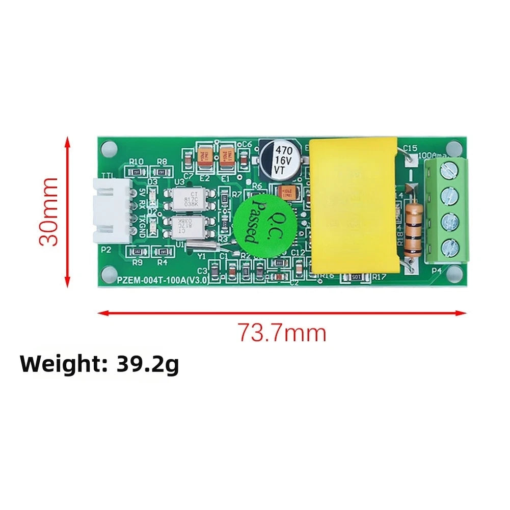 AC Current Voltage Meter 100A 80V 260V Power Monitoring Module