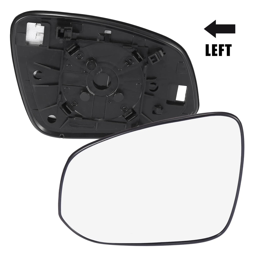 Left Heated Mirror Glass with Backing Plate for Toyota RAV4 (2013–2018)