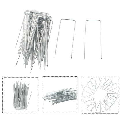 50PCS U Shape Anchor Pins for Synthetic Turf Lawn Installation