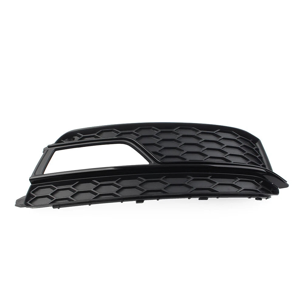 Front Bumper Honeycomb Fog Light Grille Cover for Audi A5 S5 (2013–2017)