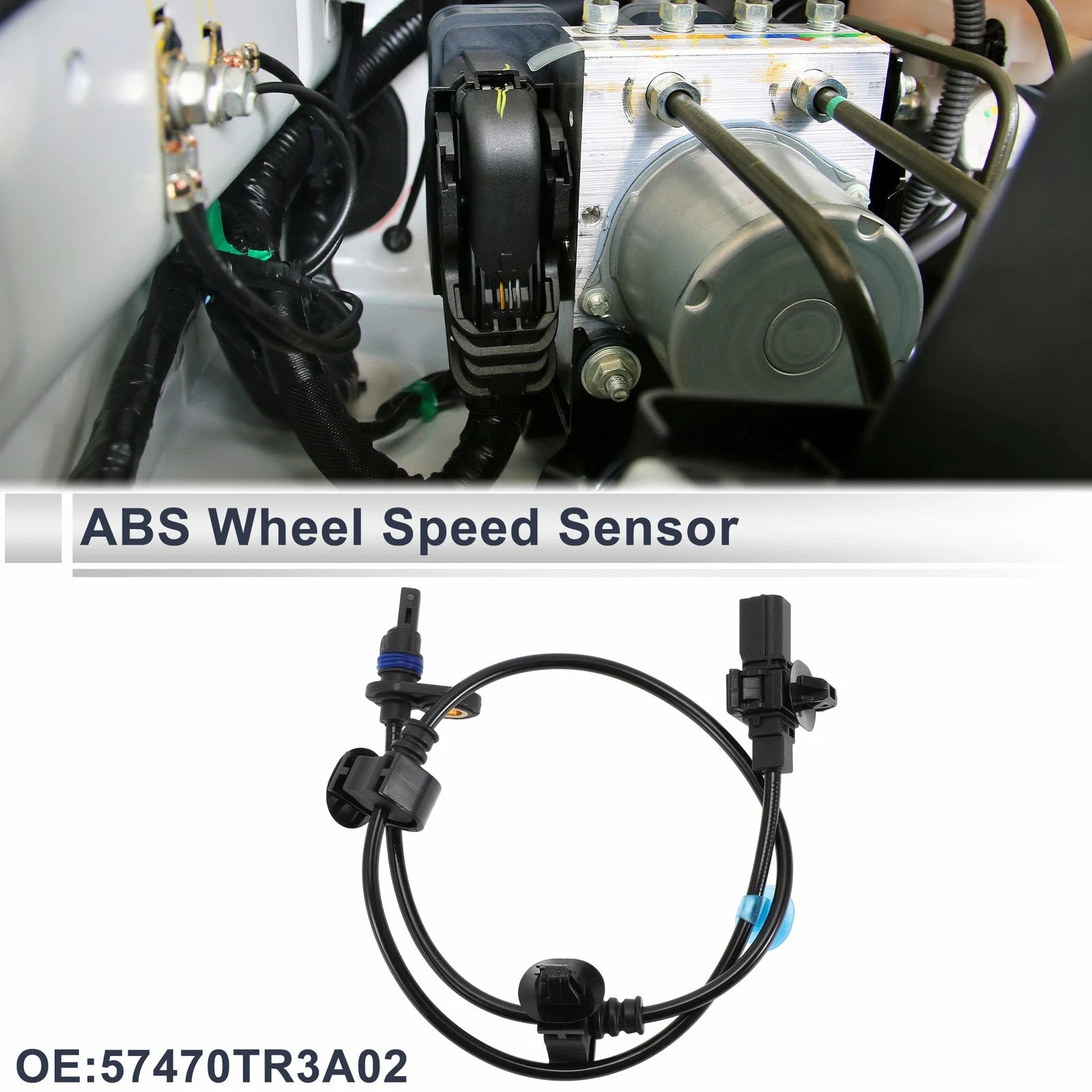 ABS Wheel Speed Sensor Replacement Rear Right for Honda Civic (2016–2021)