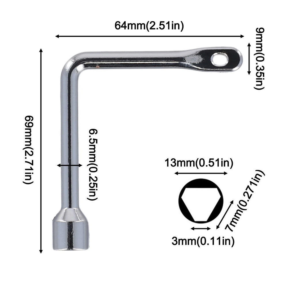 Triangle Wrench Valve Switch for Electrician Tools (1pc)