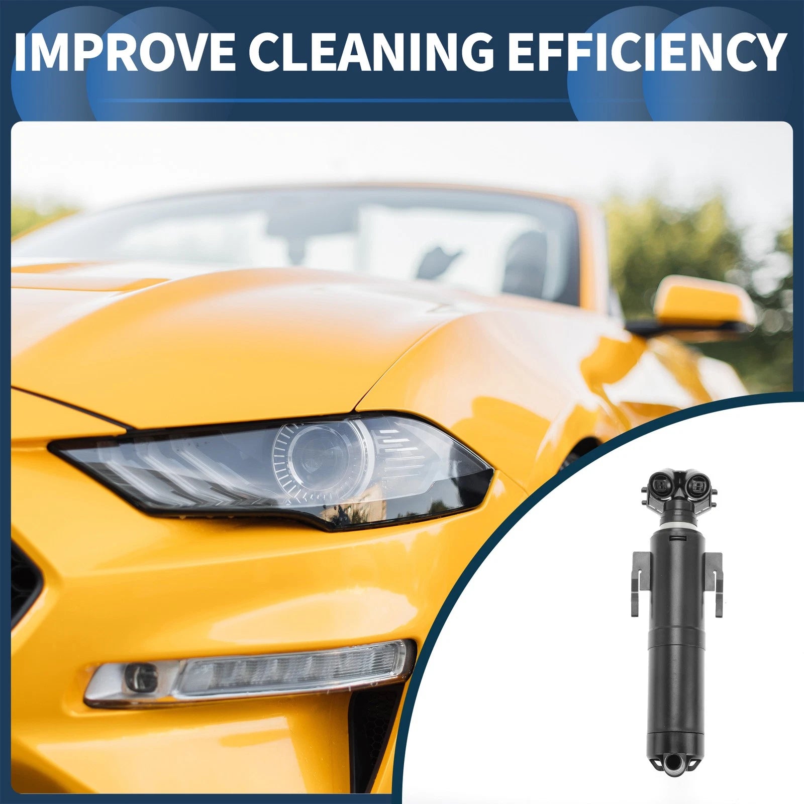 Headlight Washer Nozzle Driver Side Replacement for BMW X1 (2013–2015)