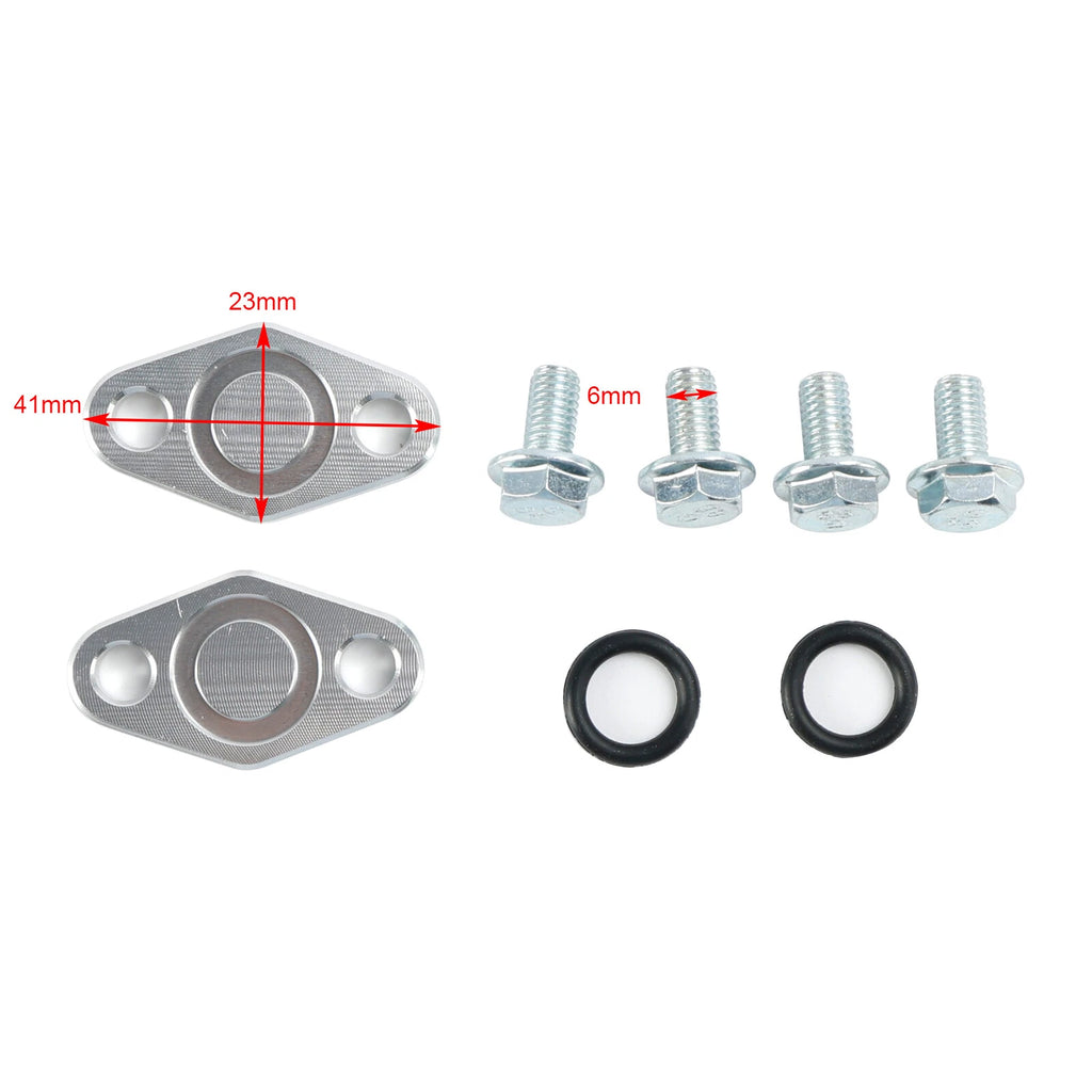 Oil Cooler Block Off Plates Kit for Suzuki GSXR1000 (2001–2008) T9
