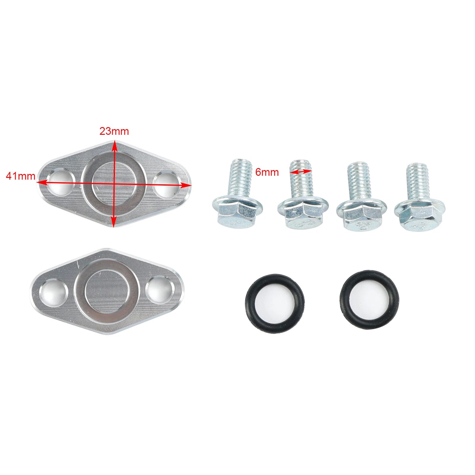 Oil Cooler Block Off Plates Kit for Suzuki GSXR1000 (2001–2008) T9