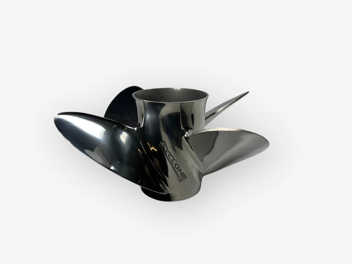 4 x 14 x 21 LH SS Propeller for Evinrude Johnson Cyclone (OEM, 763947)