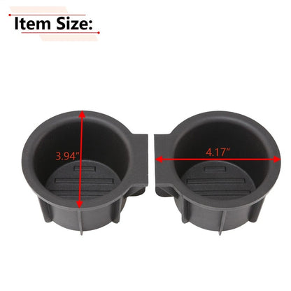 2Pcs For Ford F-150 F150 2009-2014 Front Console Cup Holder Inserts Replacement