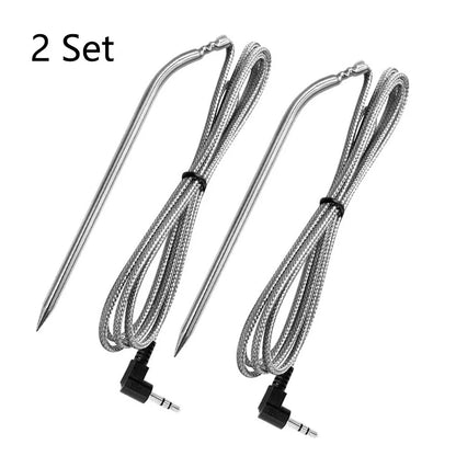 2Pcs Meat Temperature Probe Replace for Camp Chef Smoker Grill Barbecue Tool BBQ