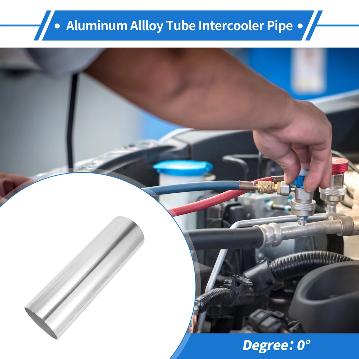 Straight 6061 Aluminum Alloy Intercooler Pipe 95mm for Universal Fit (300mm)